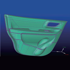 逆向得到的車門內飾板3D數模.jpg